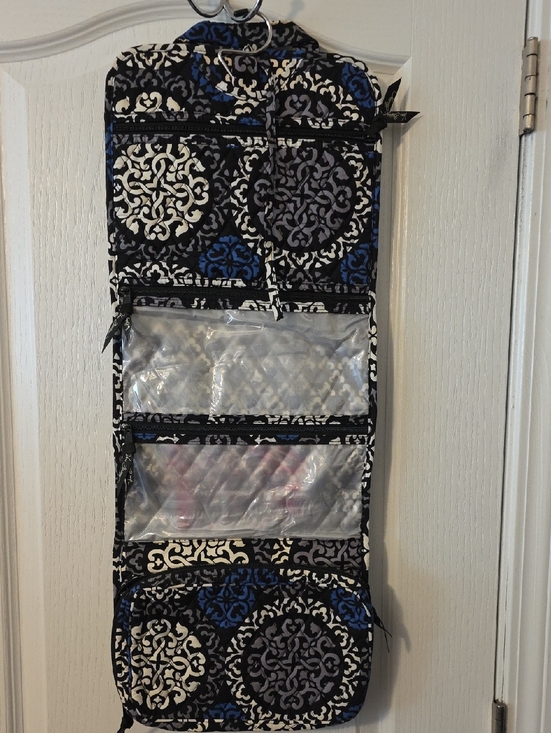 Vera Bradley Handbags - Vera Bradley Hanging Travel Organizer in Blue, Black & White
